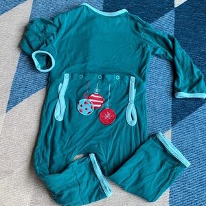 Kickee Pants Christmas footless 6-9 month romper
